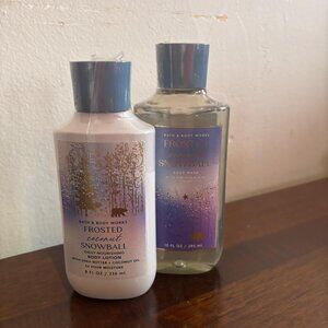 Bath & Body works Frosted Coconut Snowball set
